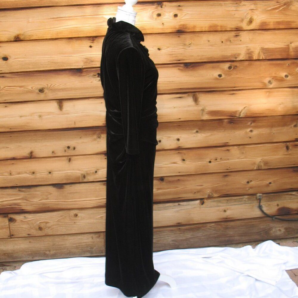 NWOT Sara Campbell Limited Edition Black Stretch Velvet Gown Dress - Picture 5 of 10
